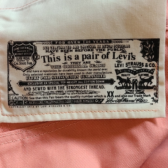 Levi's 501 pink raw men's jeans - Picture 11 of 16